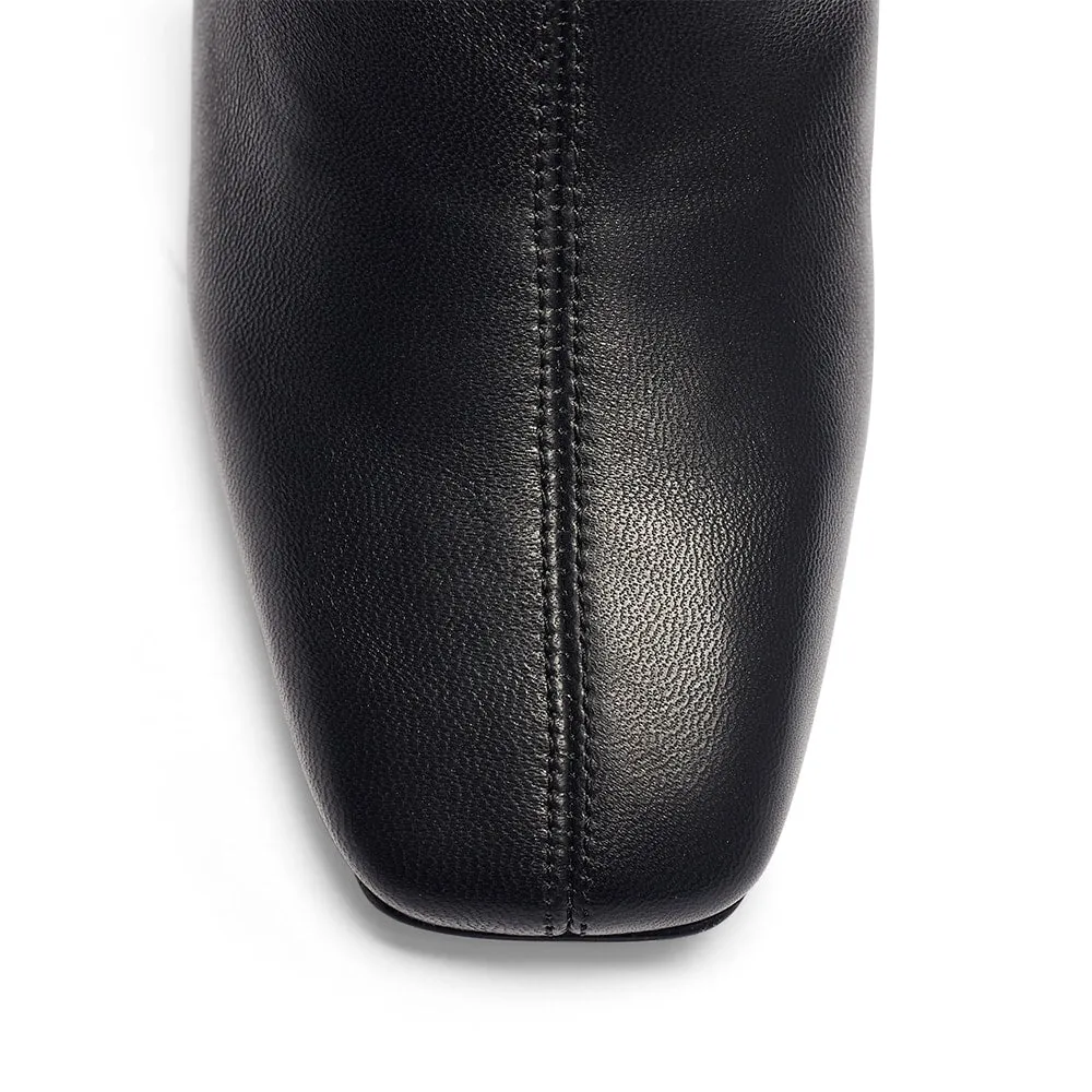 Lantana Boot in Black Leather