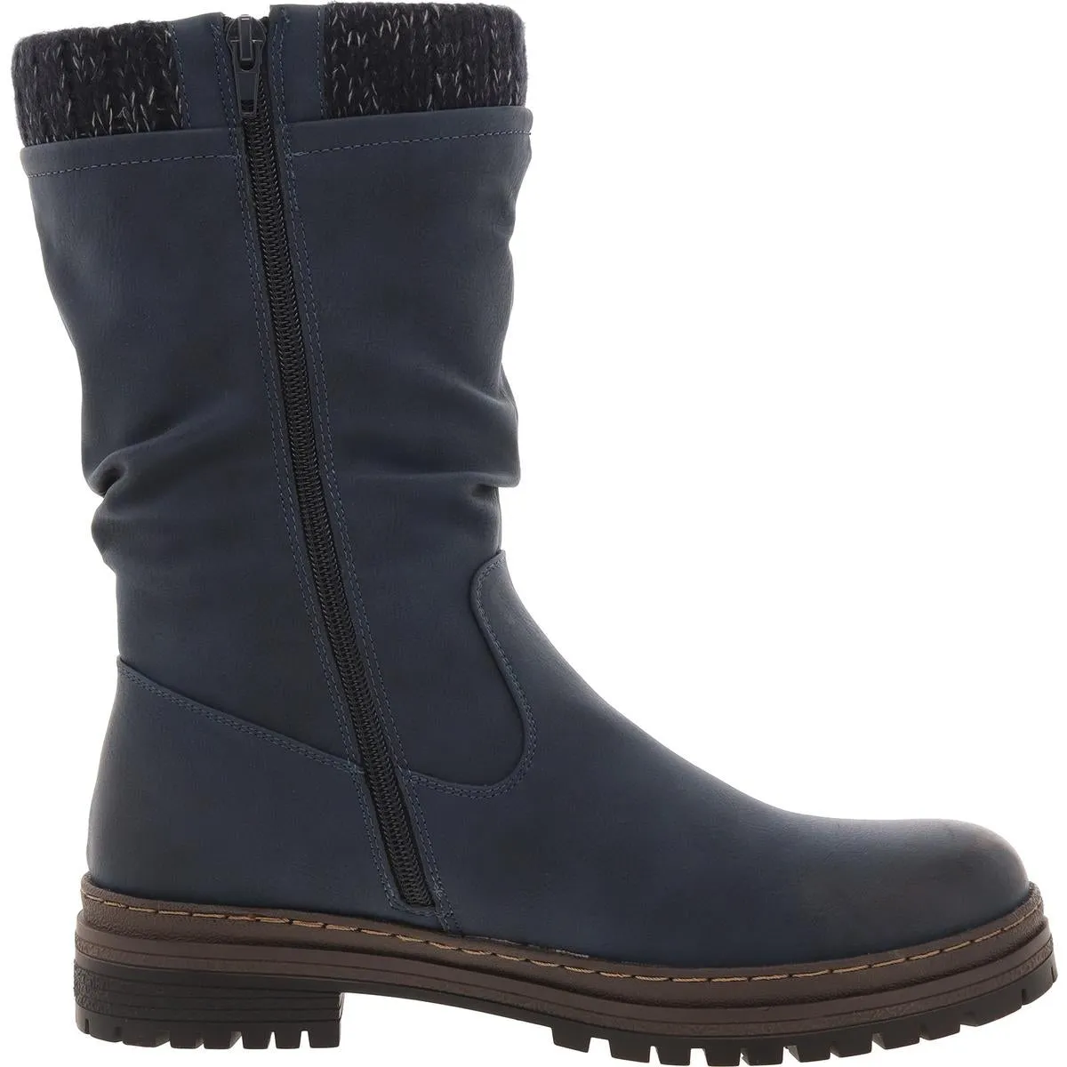 Larissa Womens Zipper Mid-Calf Boots