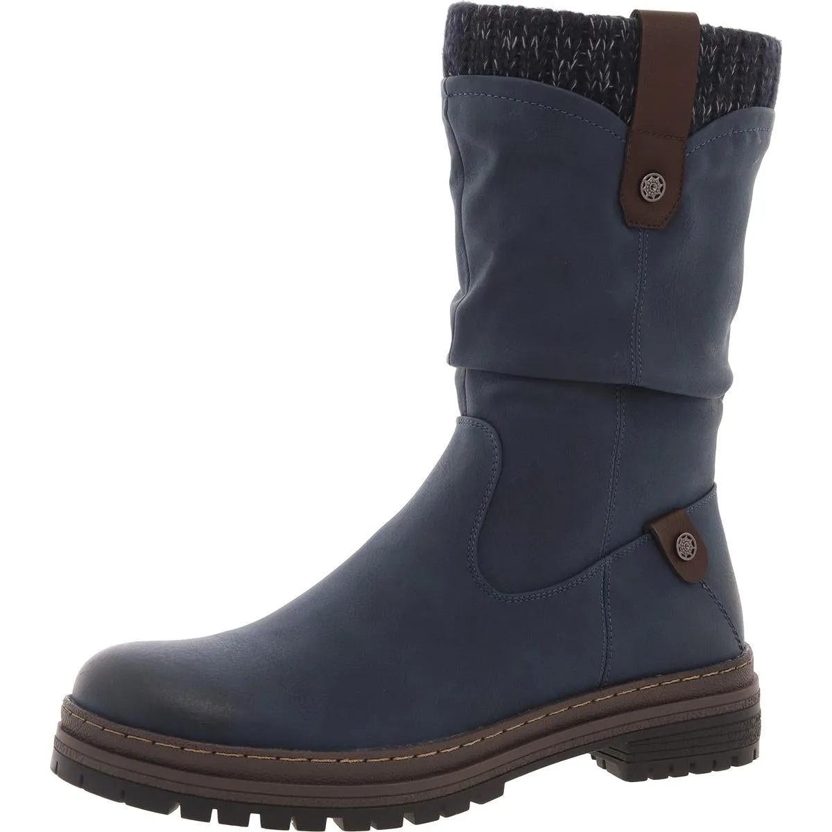 Larissa Womens Zipper Mid-Calf Boots