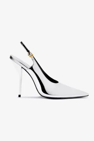 Larroud x Altuzarra Pump In Silver Specchio