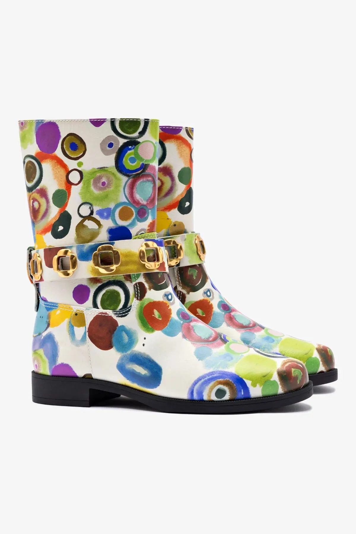 Larroud x Libertine Milan Flat Bootie In JH Gouache