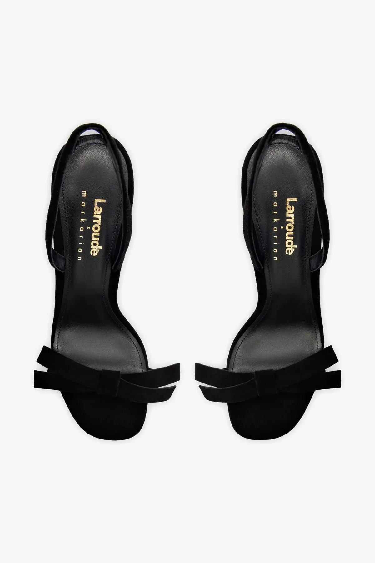 Larroud x Markarian Sandal In Black Suede