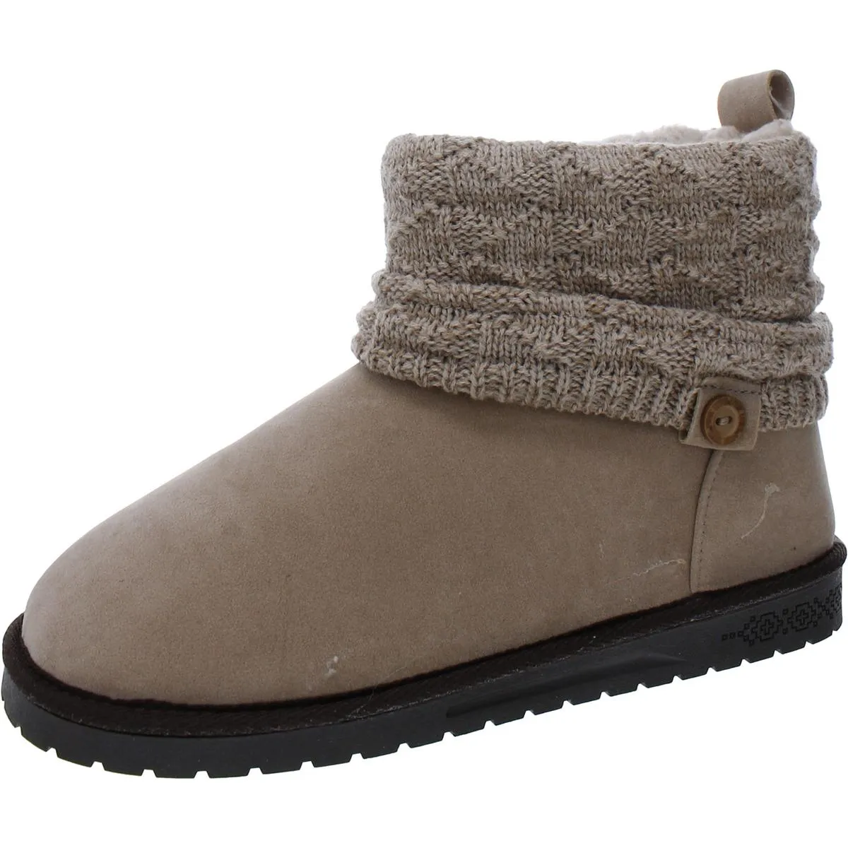 Laurel Womens Knit Faux Suede Winter & Snow Boots
