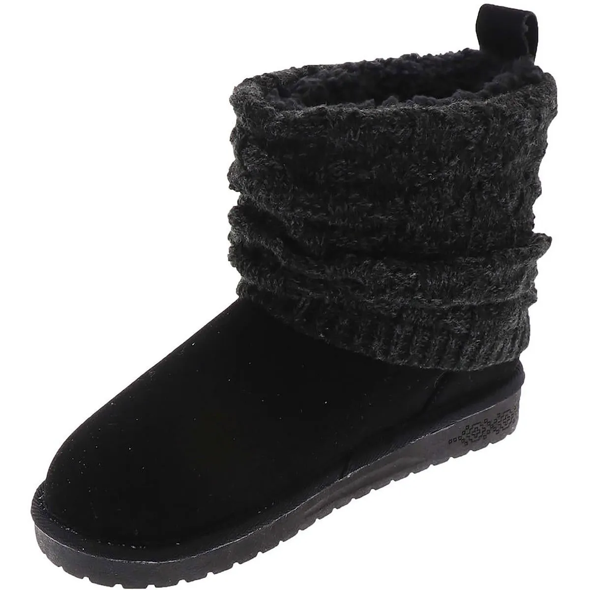 Laurel Womens Knit Faux Suede Winter & Snow Boots