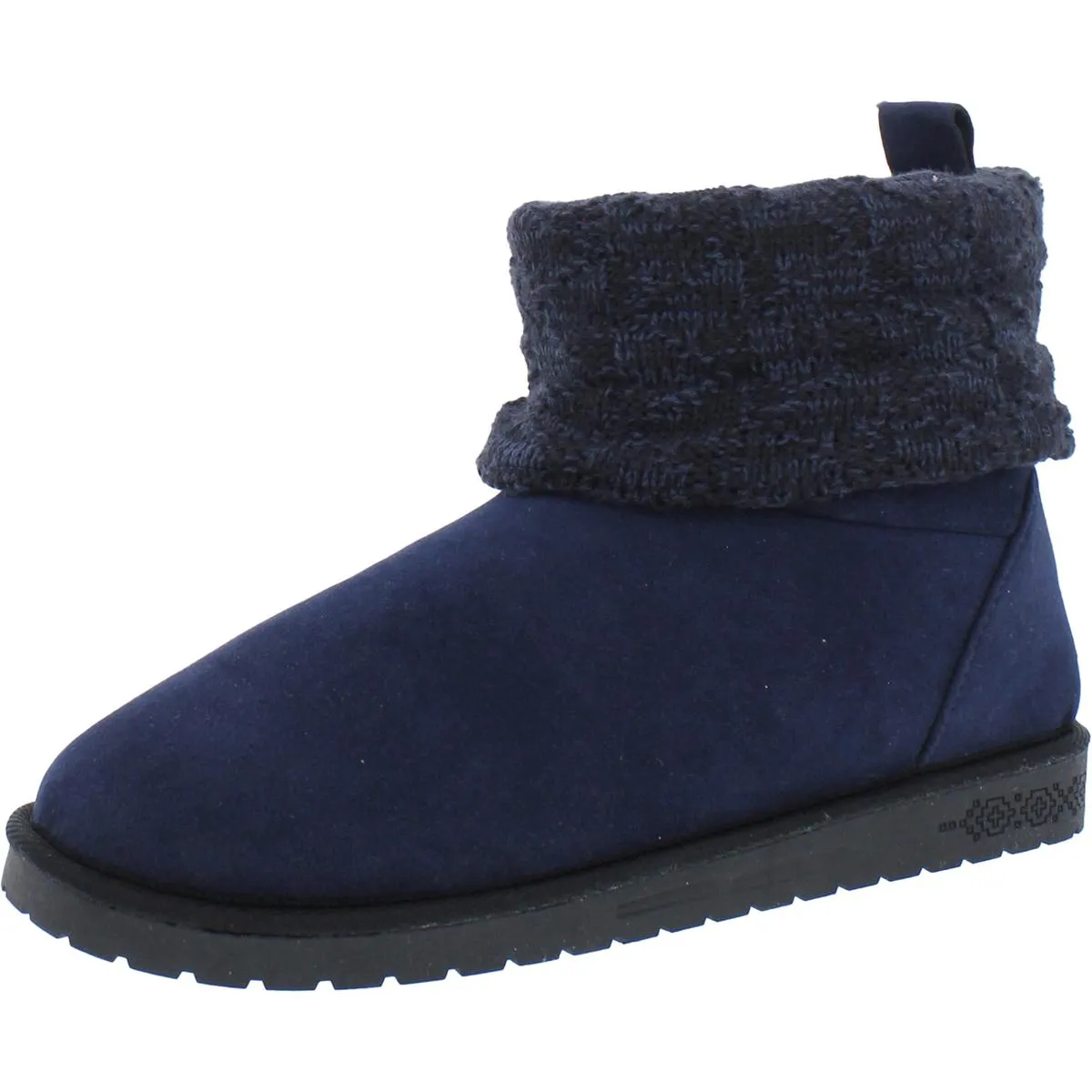 Laurel Womens Knit Faux Suede Winter & Snow Boots