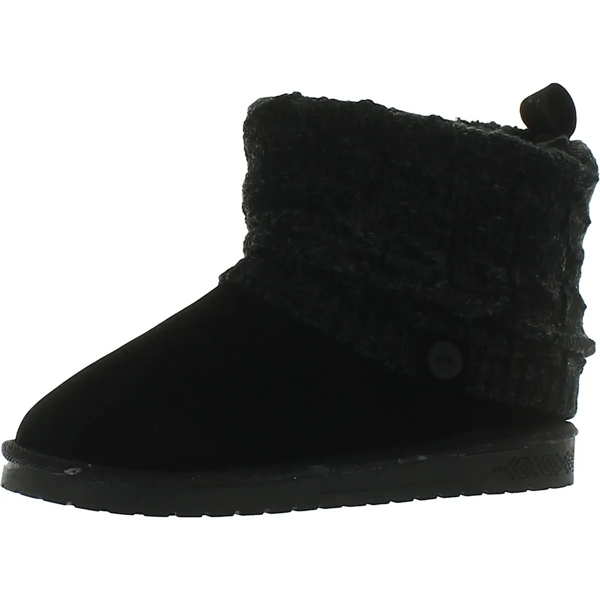 Laurel Womens Knit Faux Suede Winter & Snow Boots