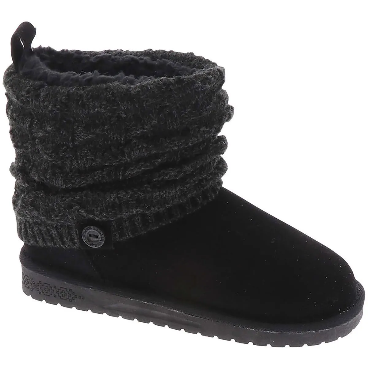 Laurel Womens Knit Faux Suede Winter & Snow Boots