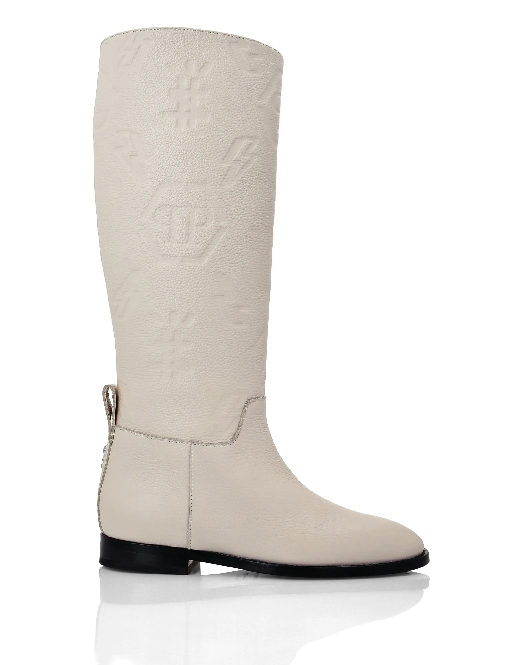 Leather Boots Lo-Heels Mid  Monogram