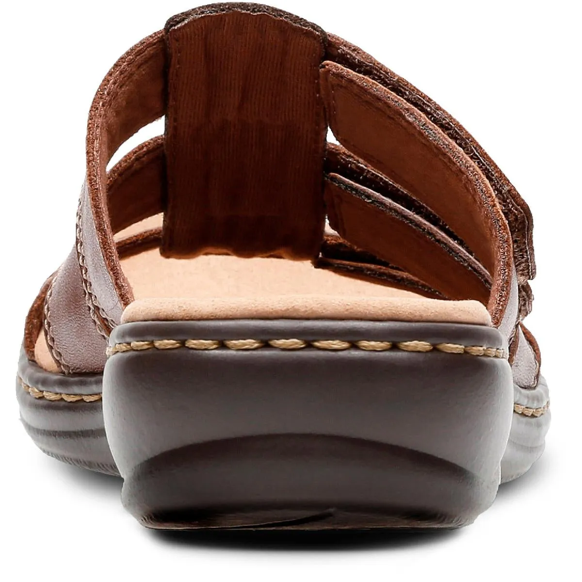 Leisa Spring Womens Leather Slip On Slide Sandals