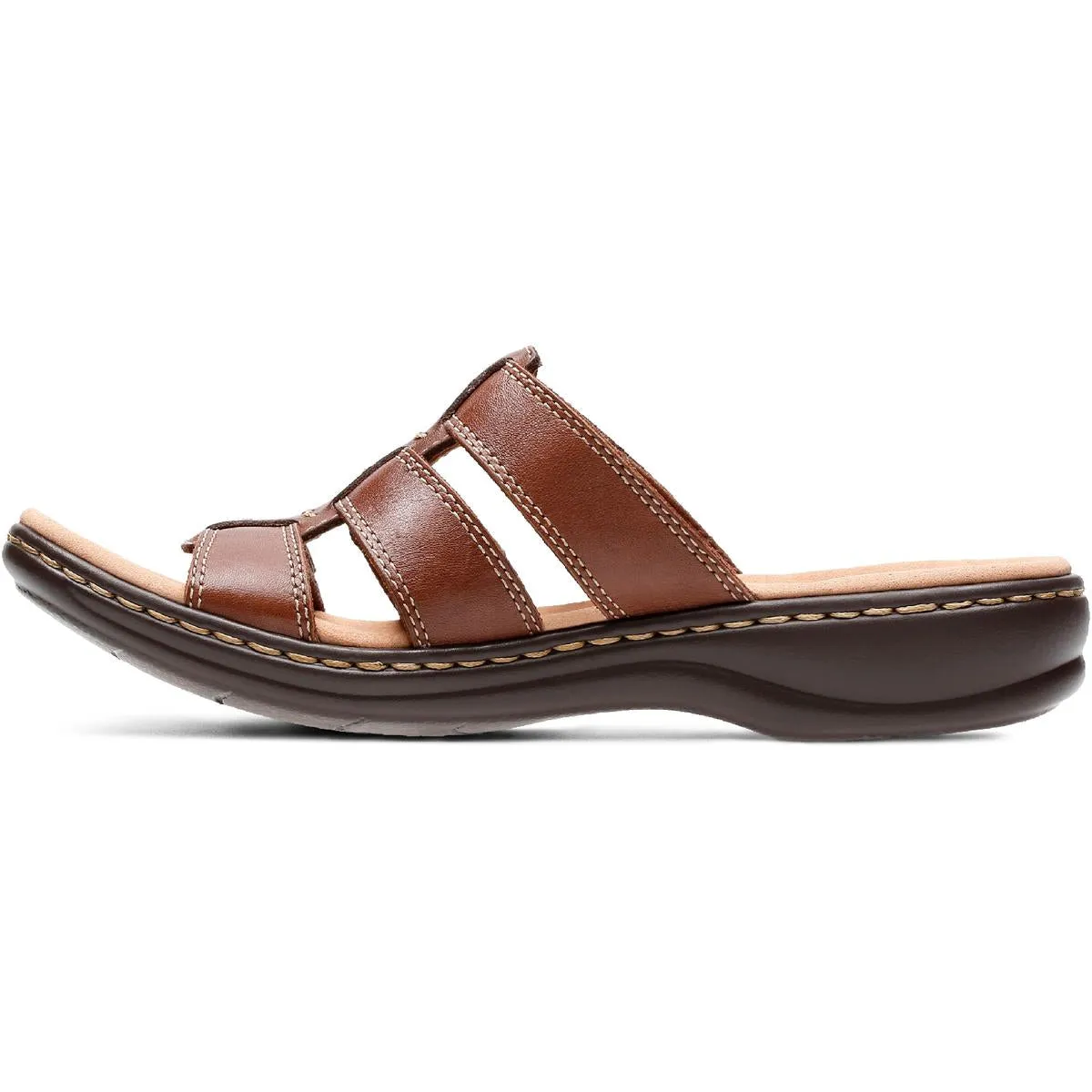 Leisa Spring Womens Leather Slip On Slide Sandals