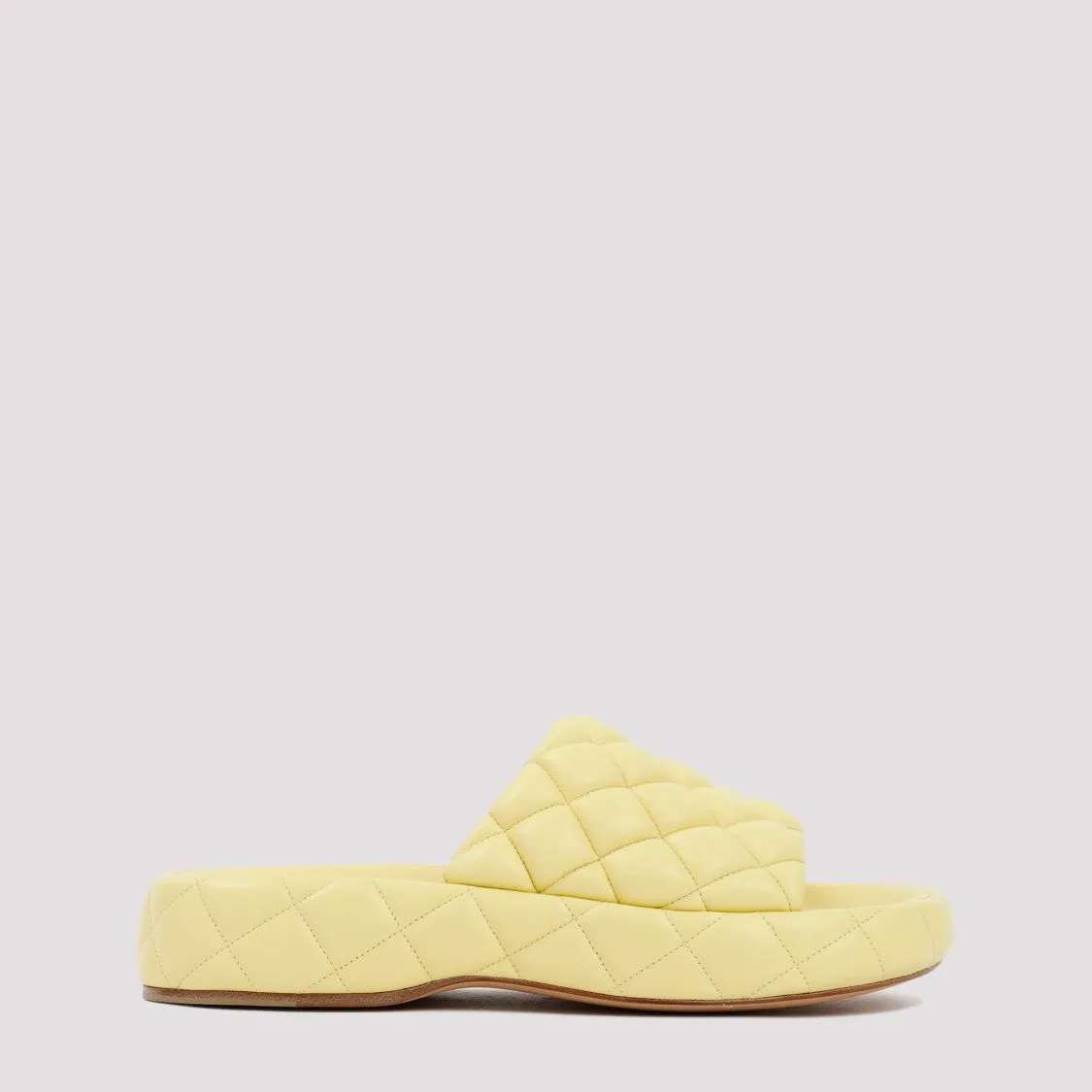 Lemonade Padded Leather Sandals