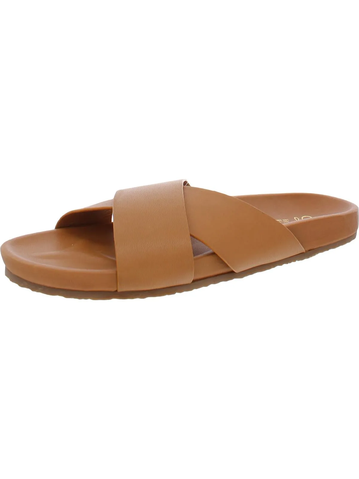 Lighthearted Womens Leather Slide Sandals