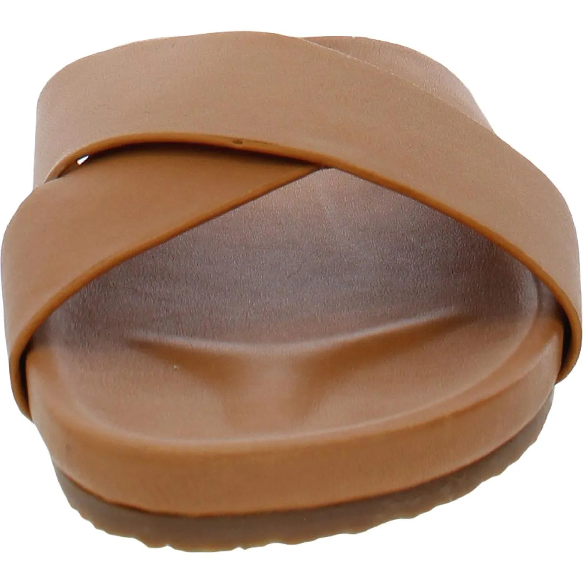 Lighthearted Womens Leather Slide Sandals