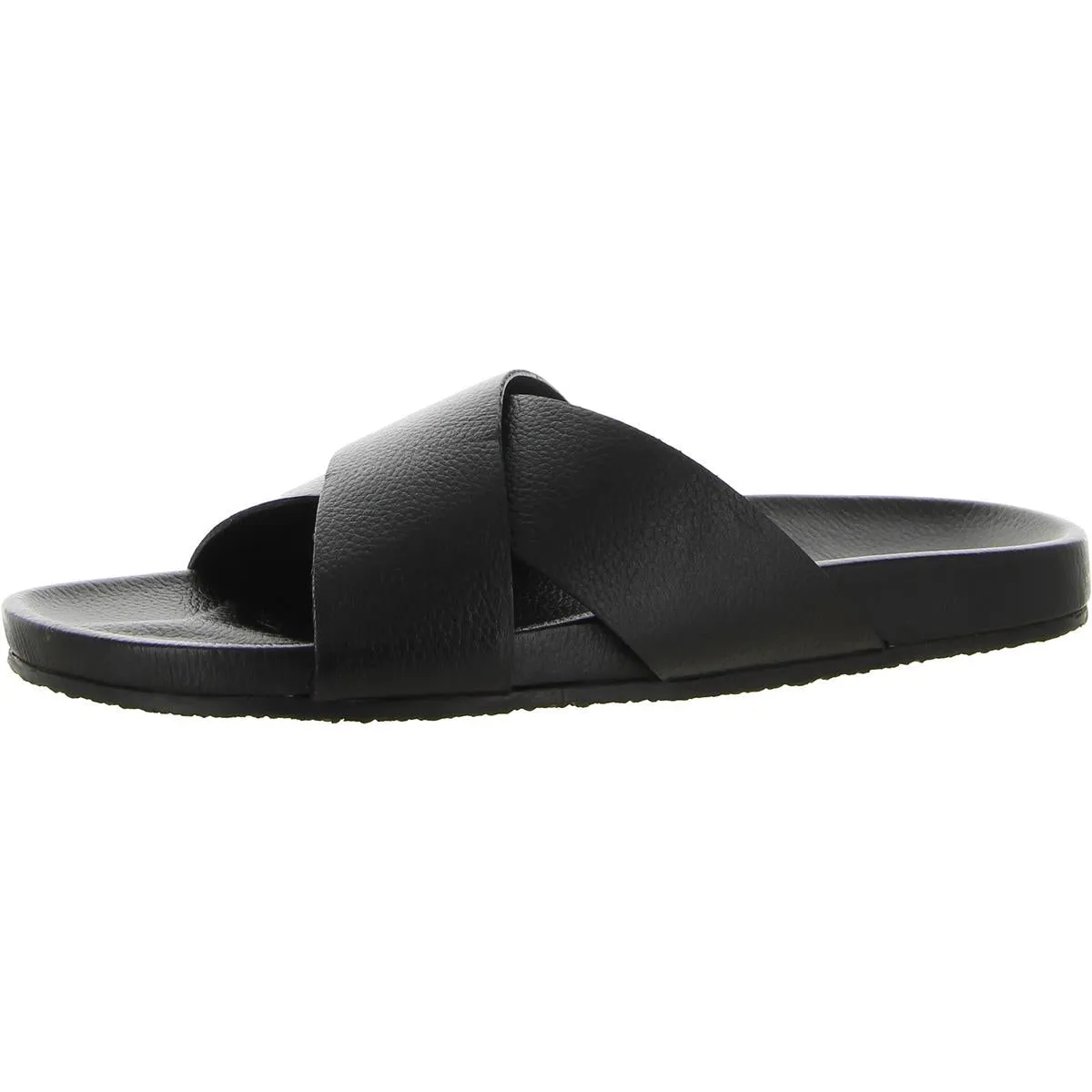 Lighthearted Womens Leather Slide Sandals