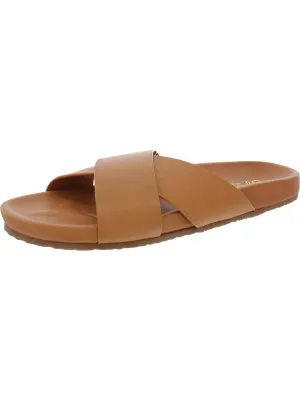 Lighthearted Womens Leather Slide Sandals