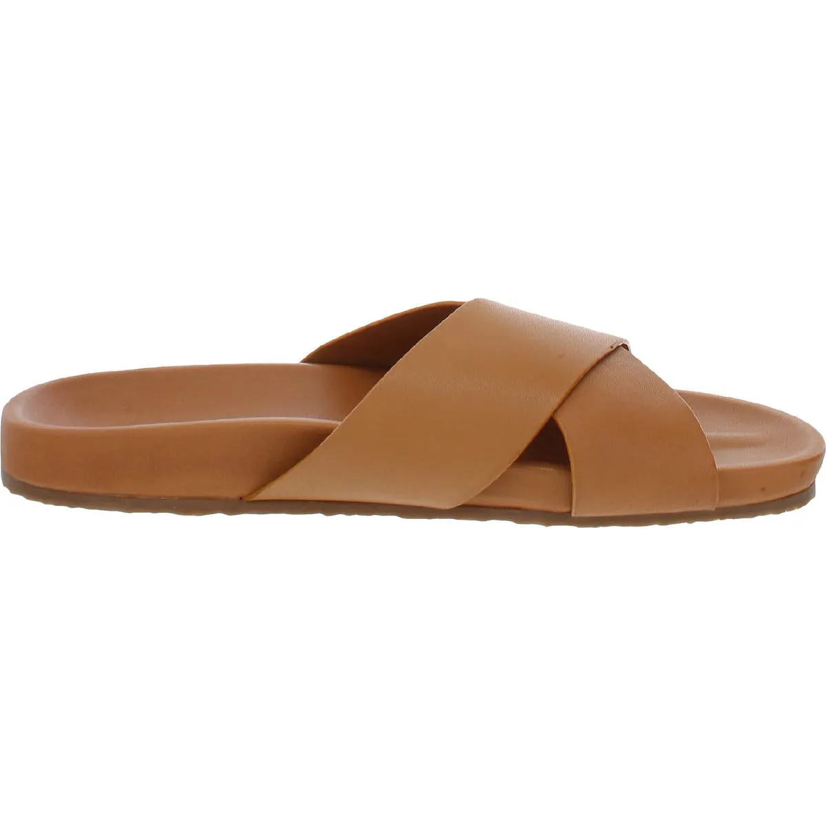 Lighthearted Womens Leather Slide Sandals