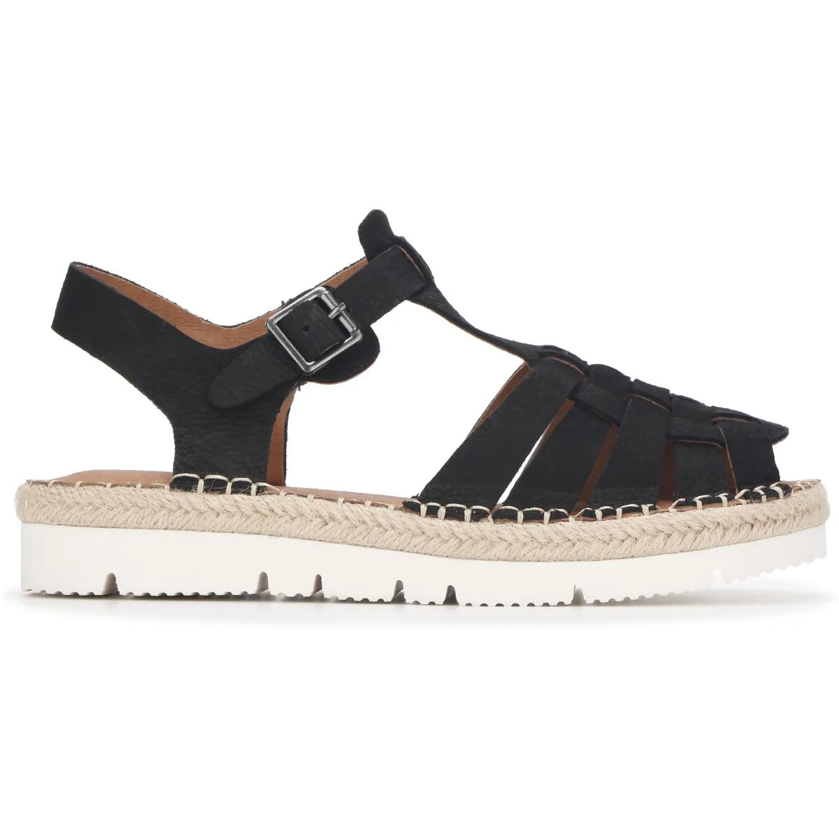 Lizzy Womens Leather Flat T-Strap Sandals