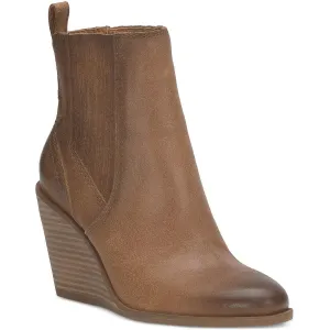 LKWILANO Womens Laceless Leather Ankle Boots