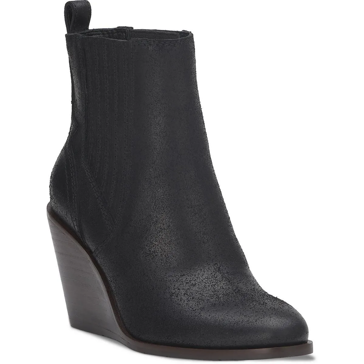 LKWILANO Womens Laceless Leather Ankle Boots
