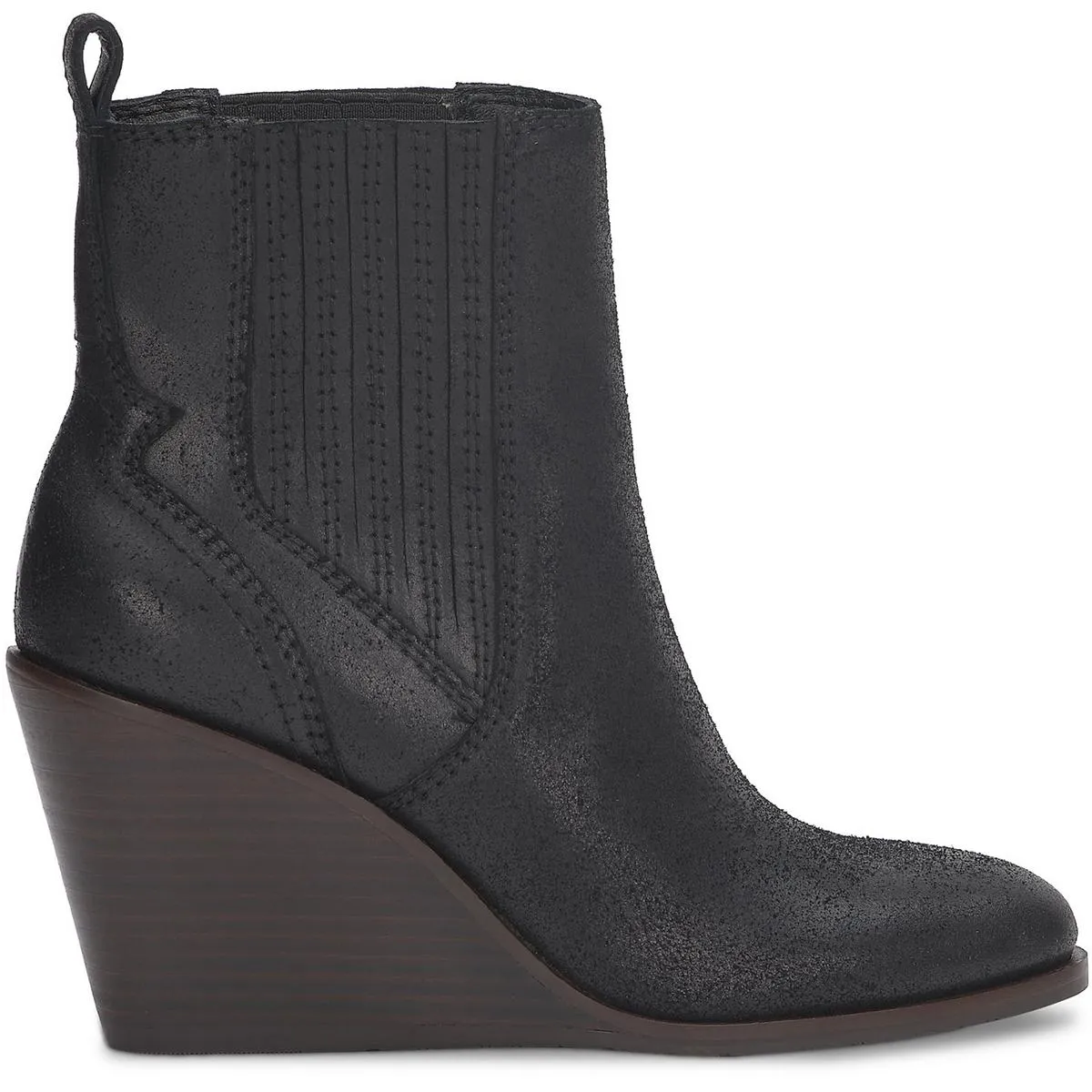 LKWILANO Womens Laceless Leather Ankle Boots
