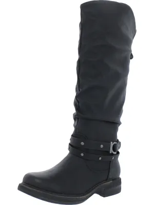 Logger Victoria Womens Faux Leather Riding Knee-High Boots