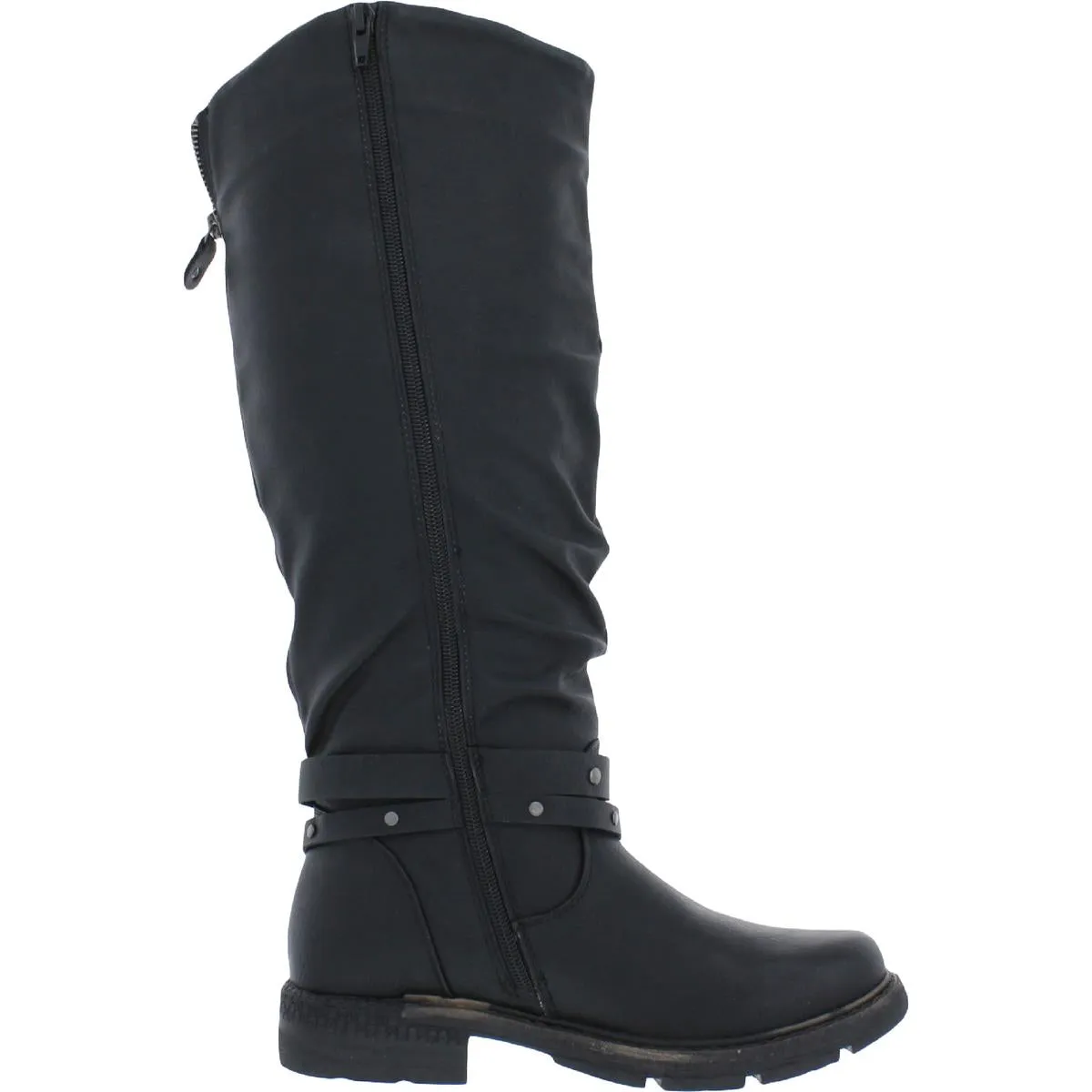 Logger Victoria Womens Faux Leather Riding Knee-High Boots