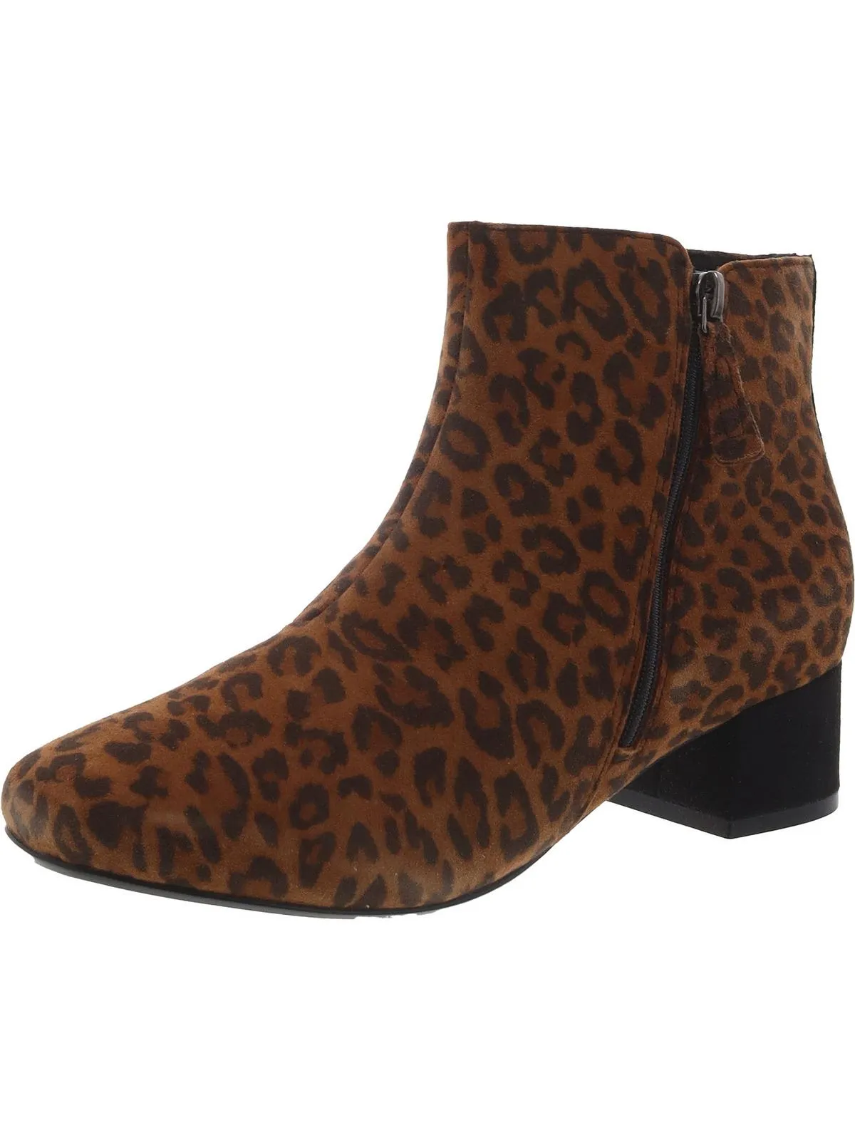 Marilyn Beth Womens Suede Block Heel Ankle Boots