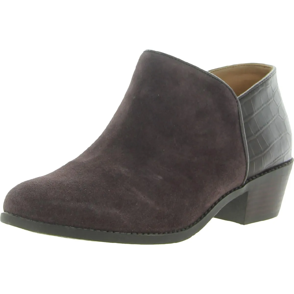 Marissa Womens Animal Print Suede Shooties