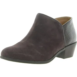 Marissa Womens Animal Print Suede Shooties