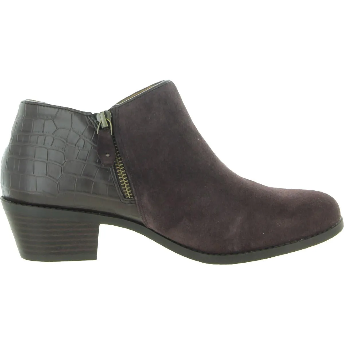 Marissa Womens Animal Print Suede Shooties