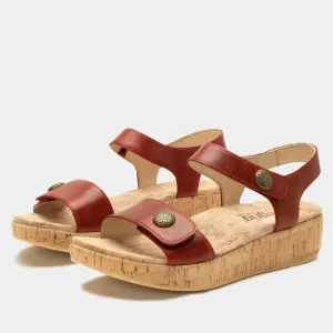 Marta Sandal In Garnet