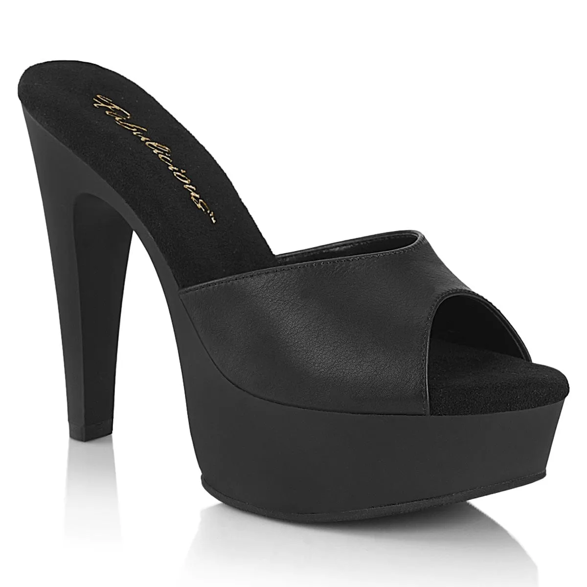 MARTINI-501 Black Faux Leather/Black Matte