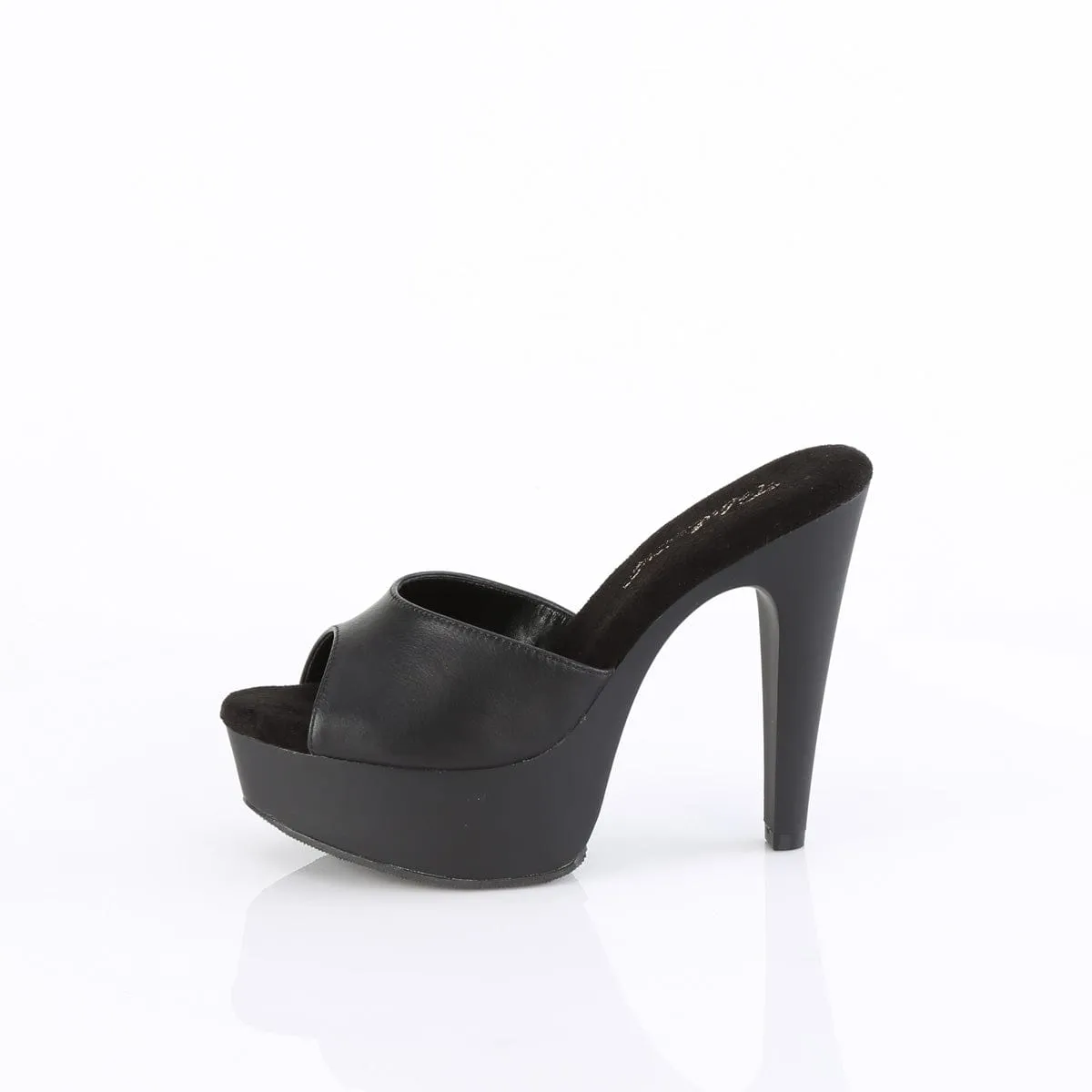 MARTINI-501 Black Faux Leather/Black Matte