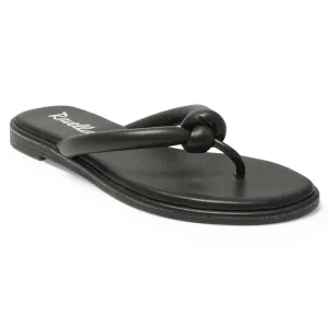 Maui Thongs in Black Smooth