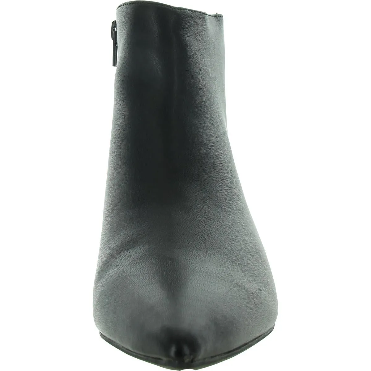 MAYA Womens Faux Leather Kitten Heel Ankle Boots