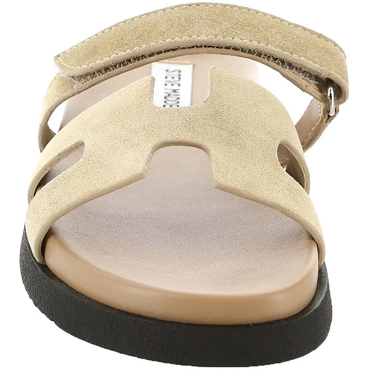 Mayven Womens Suede Adjustable Slide Sandals