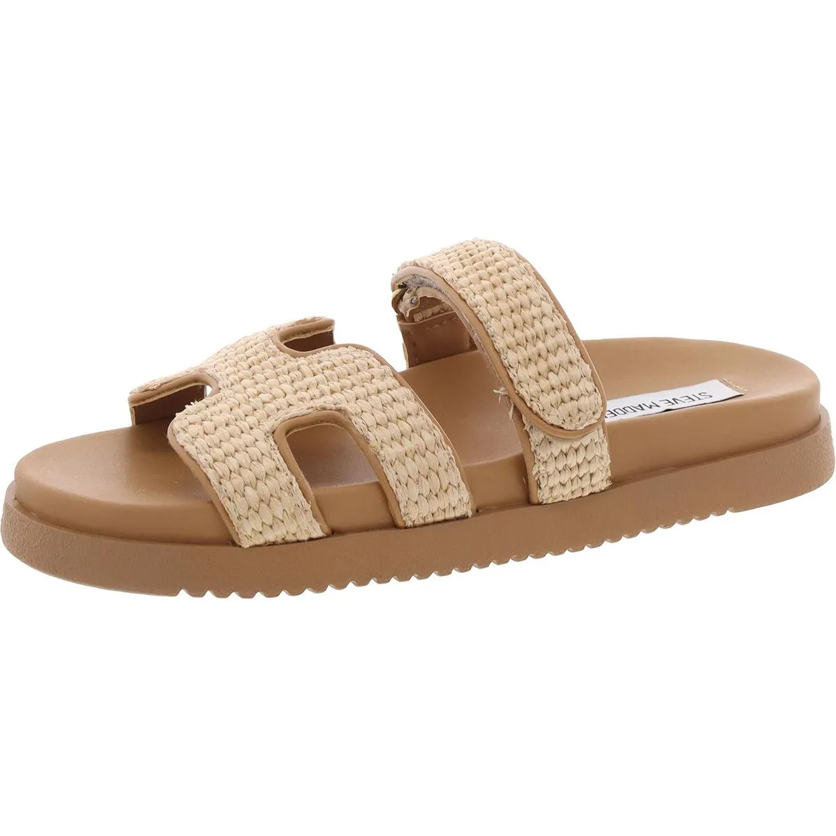 Mayven Womens Suede Adjustable Slide Sandals