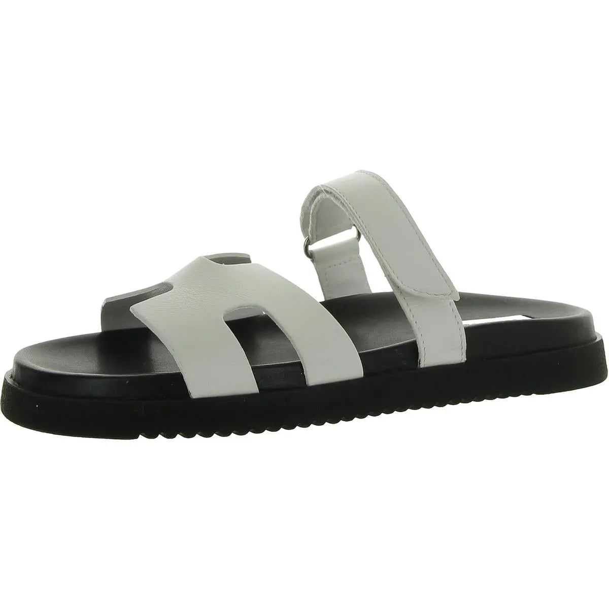 Mayven Womens Suede Adjustable Slide Sandals