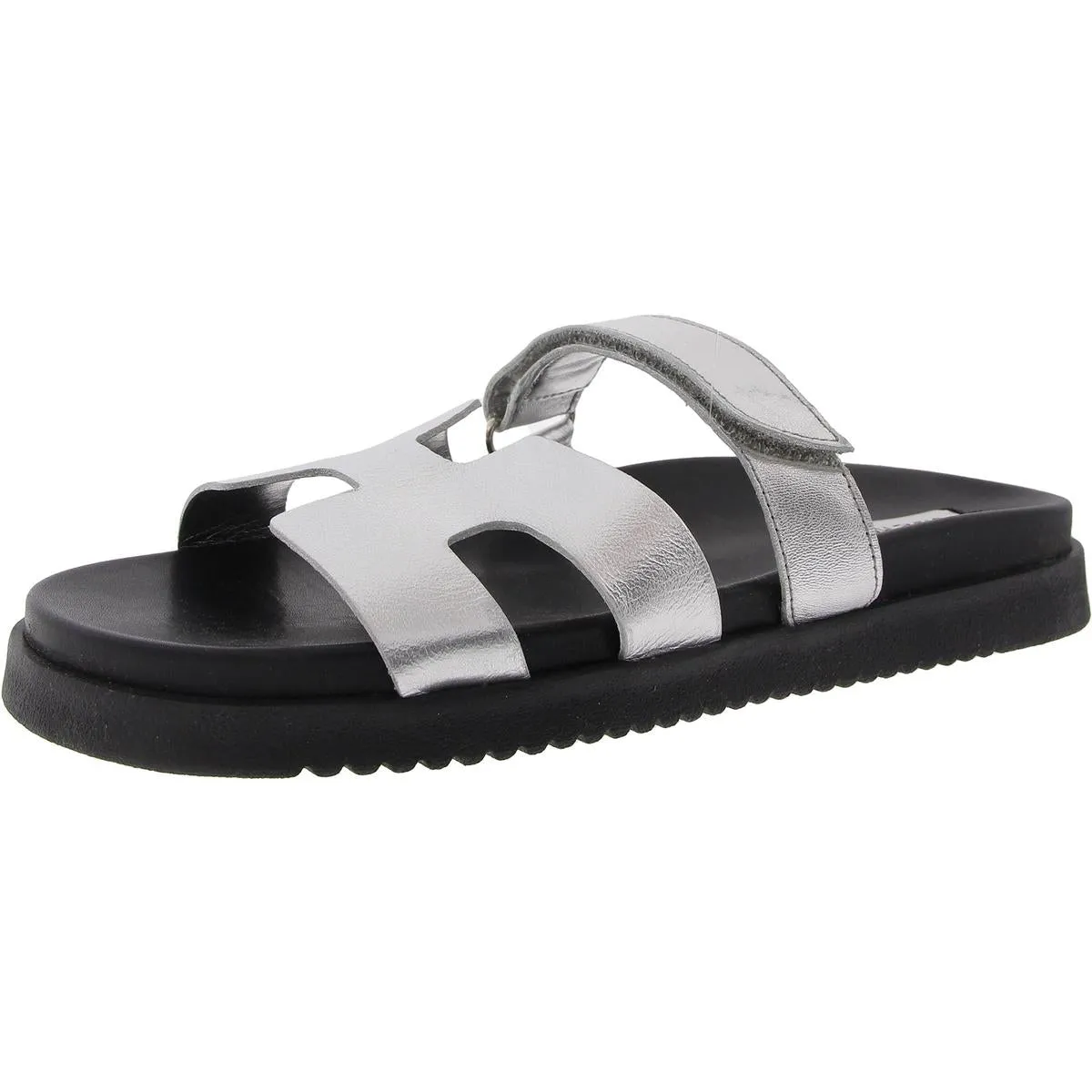 Mayven Womens Suede Adjustable Slide Sandals