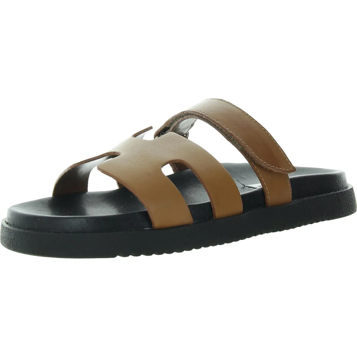 Mayven Womens Suede Adjustable Slide Sandals