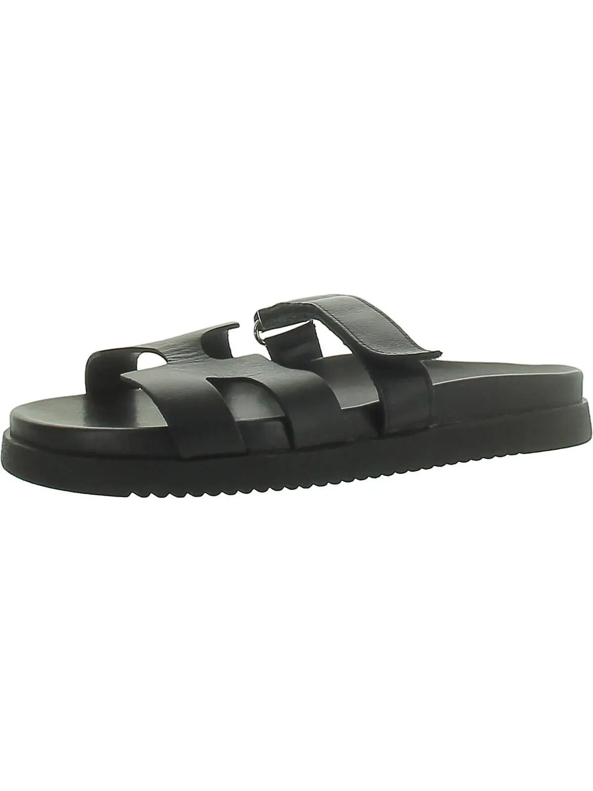 Mayven Womens Suede Adjustable Slide Sandals