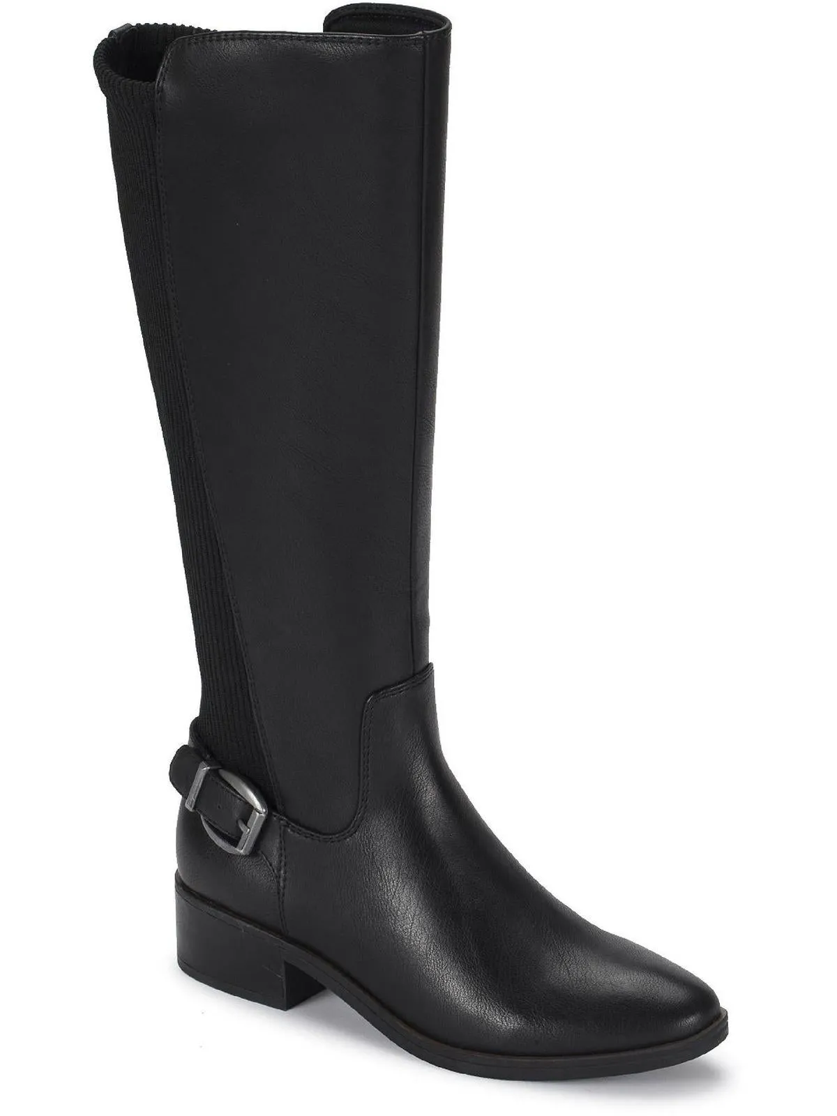 Mckayla Womens Faux Leather Tall Knee-High Boots