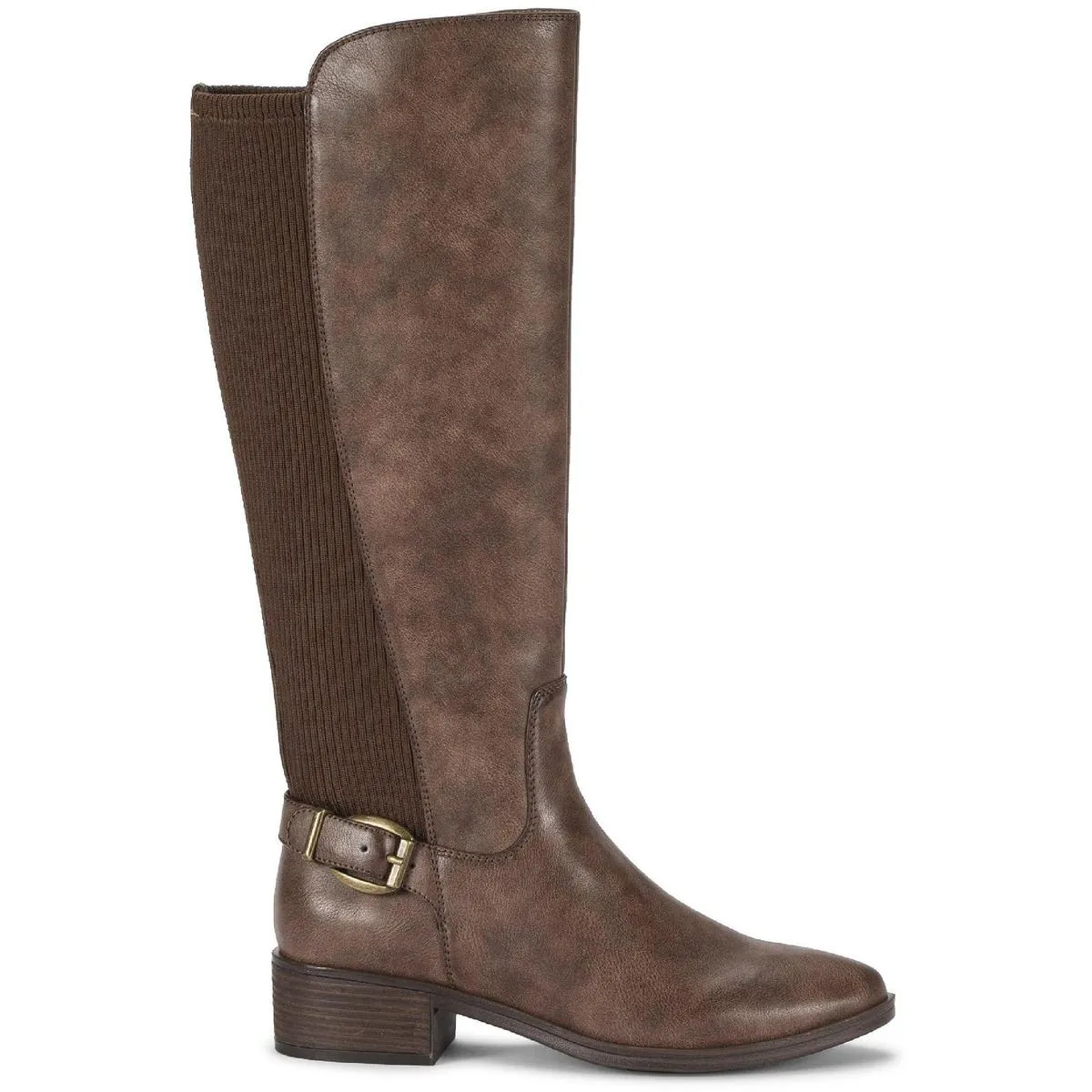 Mckayla Womens Faux Leather Tall Knee-High Boots