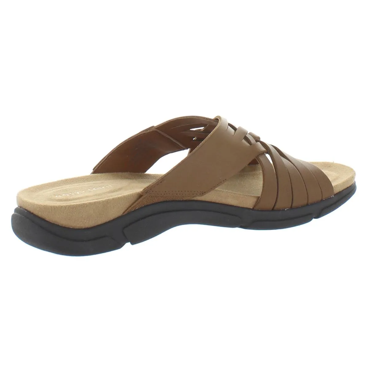 Meadow Womens Leather Slip On Huarache Sandals