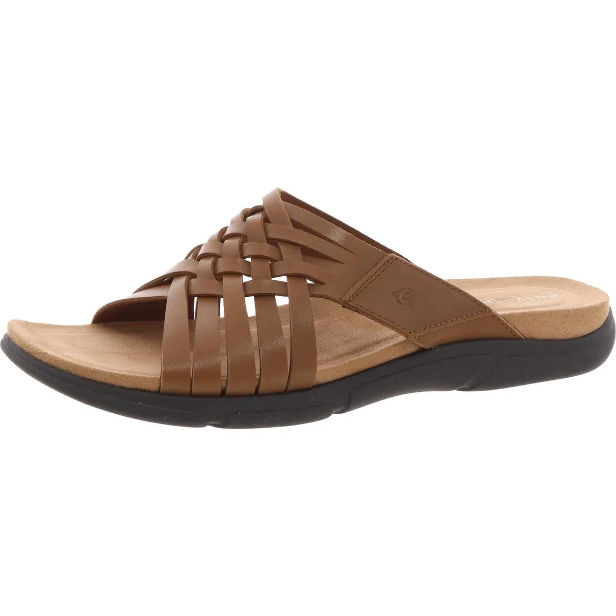 Meadow Womens Leather Slip On Huarache Sandals