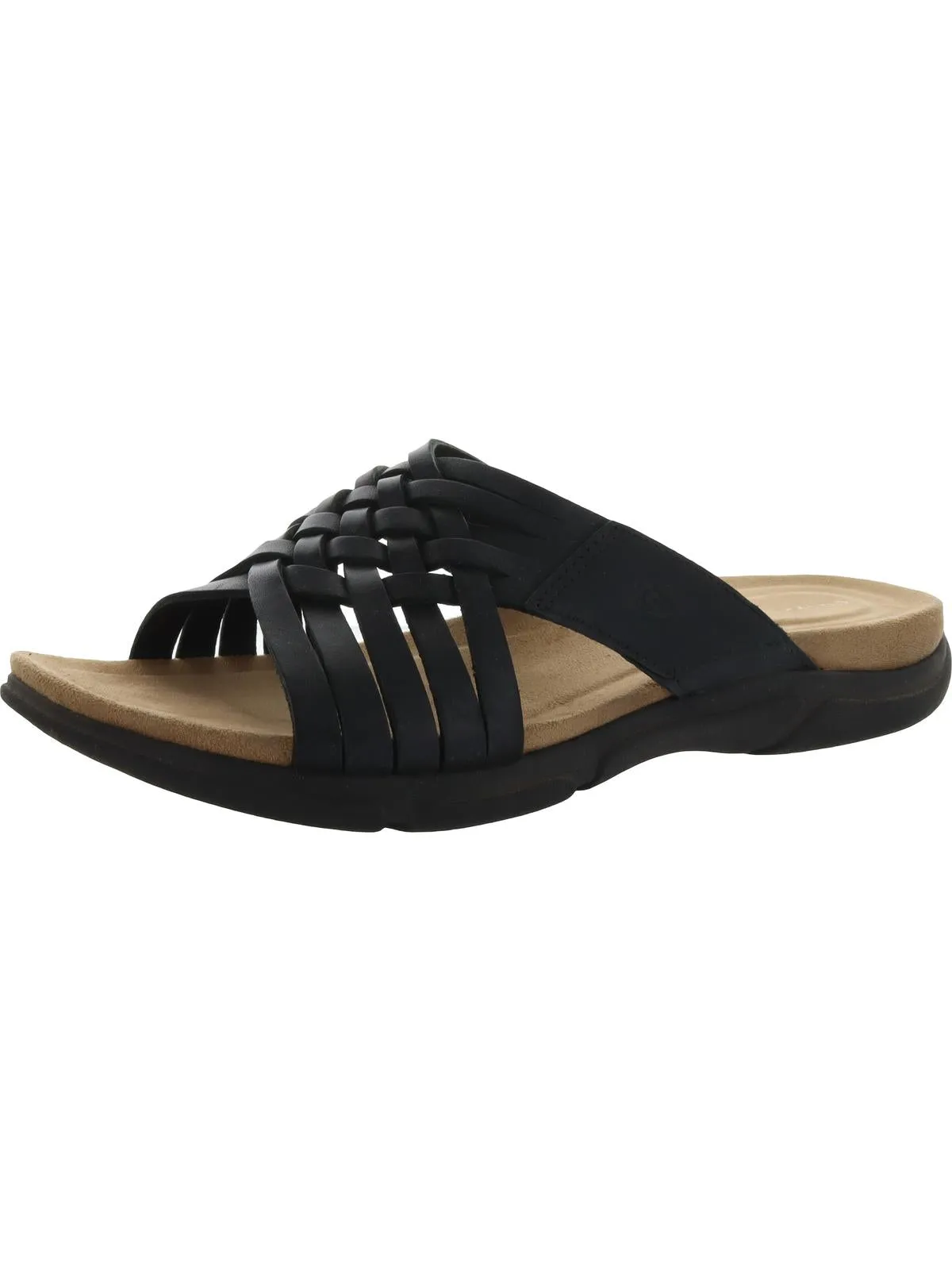 Meadow Womens Leather Slip On Huarache Sandals