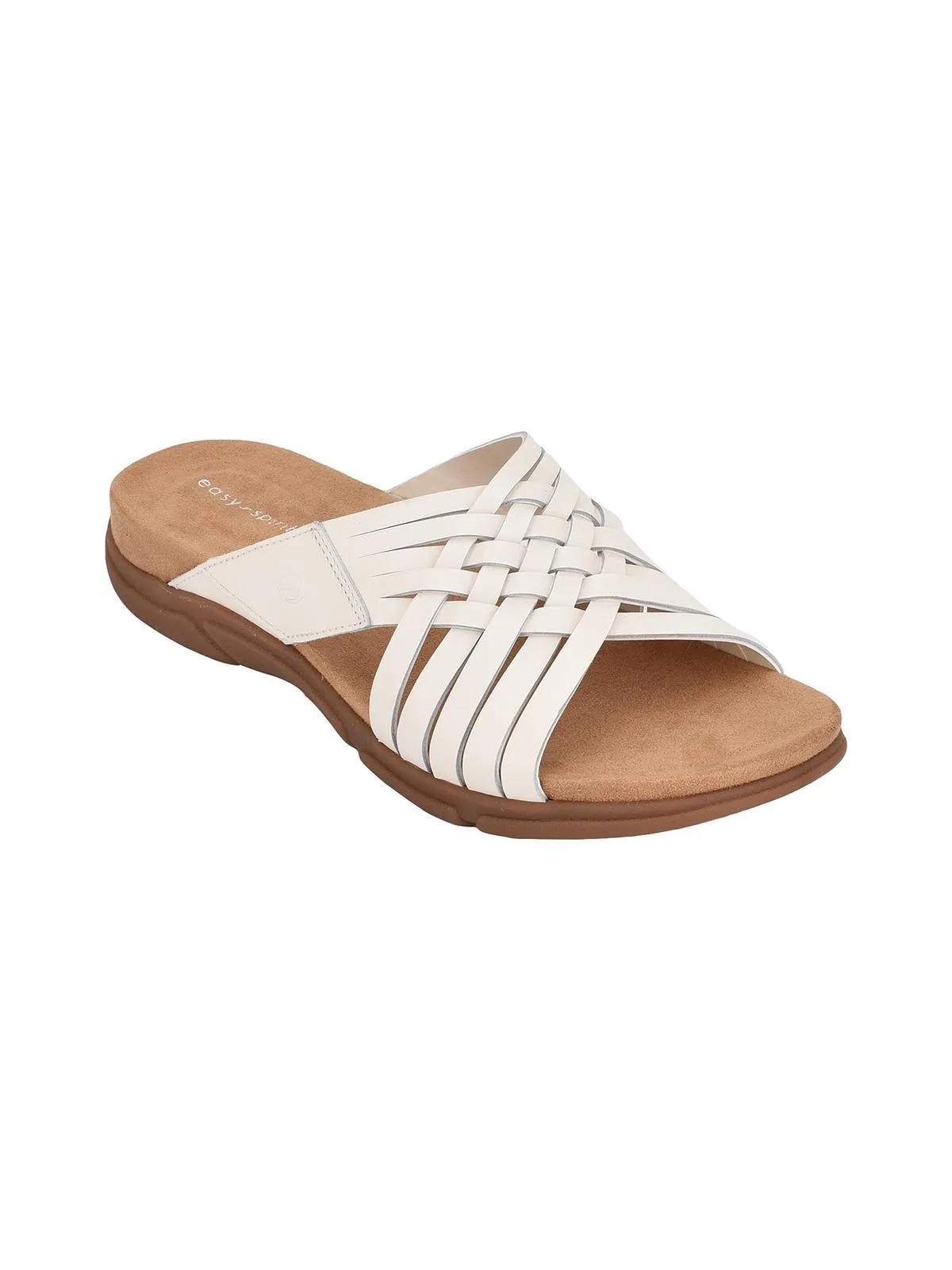 Meadow Womens Leather Slip On Huarache Sandals