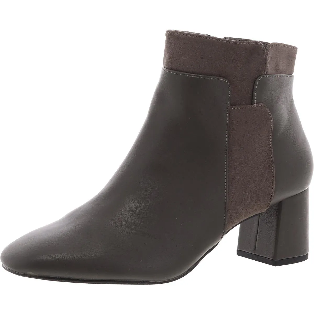 MEDLEY Womens Solid Manmade Ankle Boots