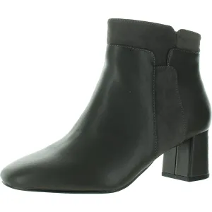 MEDLEY Womens Solid Manmade Ankle Boots