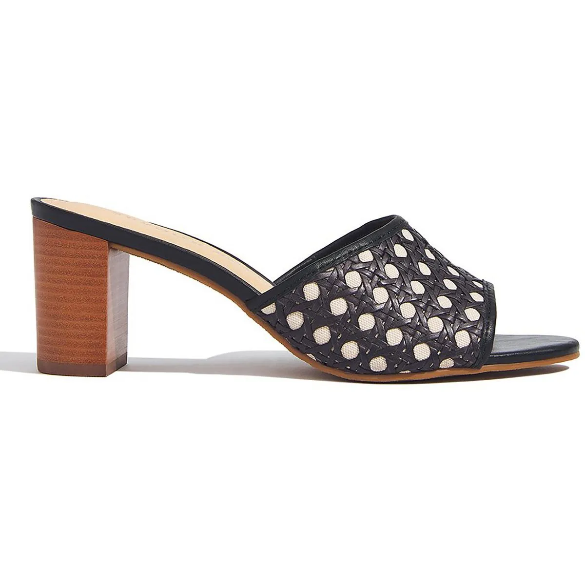 Merrain Caning Womens Slip-On Slide Heels
